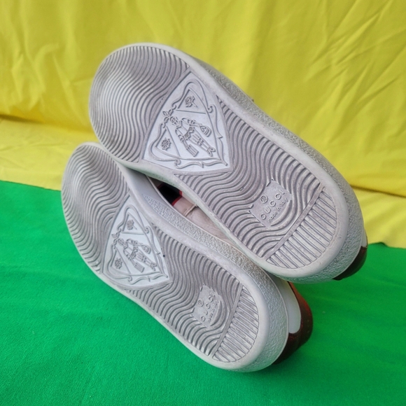 GUCCI ACE LEATHER LOGO STRIPES SNEAKER MEN'S - Picture 3 of 15